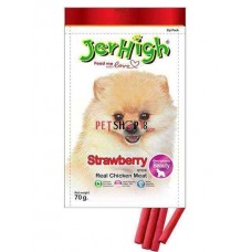 Jerhigh Dog Treats Fruity Strawberry Sticks 70 Gm